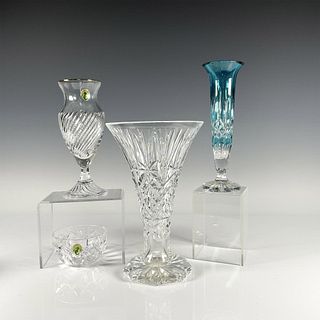 4pc Waterford Crystal Vases and Bowl