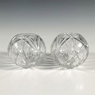 2pc Cut Crystal Vases