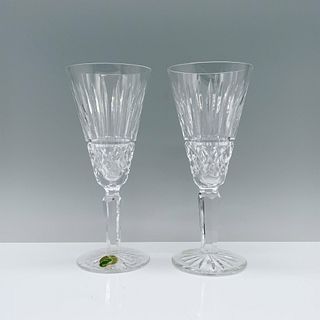 Pair of Waterford Crystal Flute Champagne Glasses, Maeve