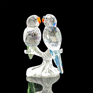 Swarovski Crystal Figurine, Budgies