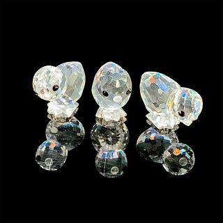 Swarovski Silver Crystal Figurine Set, 3 Mini Chicks 14824