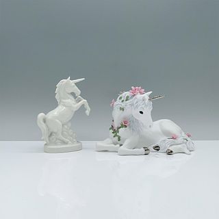 2pc Unicorn Figurines, Loves Sweetness and White Unicorn