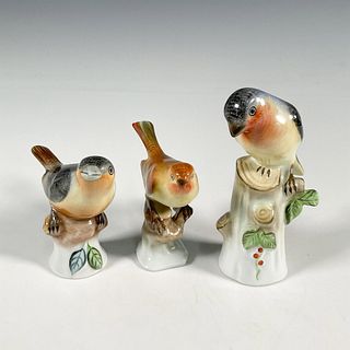 3pc Herend Bird Figurines