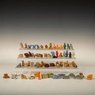 65pc Miniature Ceramic People & Animals, Wade & Rinconada