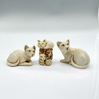 3pc Harmony Kingdom Figurines, Cats