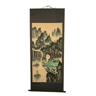 Chinese Wall Hanging Landscape Scroll