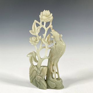 20th Century Chinese Carved Jade Bird Sculpture
