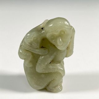 Chinese Jade Monkey Figurine