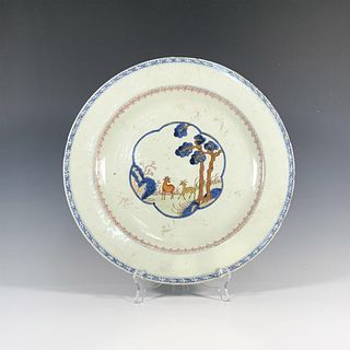 Antique Chinese Porcelain Charger with Two Deer