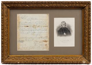 GENERAL WINFIELD SCOTT (1786-1866) SIGNED RECOMMENDATION WITH MEXICAN WAR ASSOCIATION