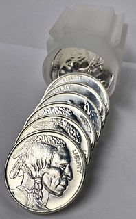 Roll (12-coins) Buffalo 1 ozt .999 Silver