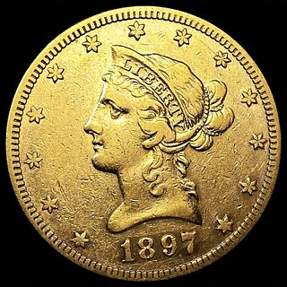 1897-S $10 Gold Eagle LIGHTLY CIRCULATED