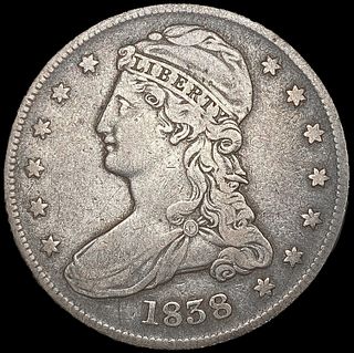 1838 Capped Bust Half Dollar LIGHTLY CIRCULATED