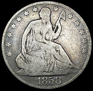 1858-O Seated Liberty Half Dollar NICELY CIRCULATE