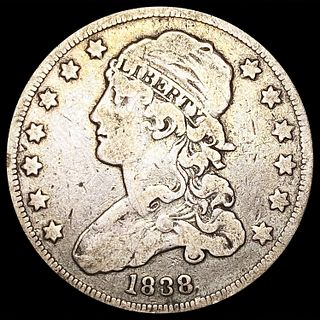 1838 Capped Bust Quarter LIGHTLY CIRCULATED