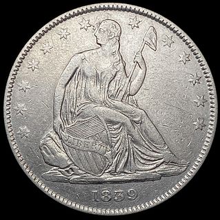 1839 Seated Liberty Half Dollar NICELY CIRCULATED