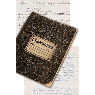 Robert Redford&#39;s Early Handwritten Diary (1959-1962) - Dated to the Start of His Professional Acting Career