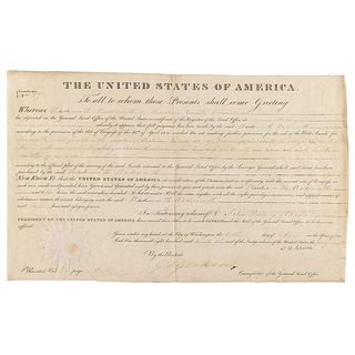 John Quincy Adams Document Signed as President
