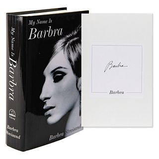 Barbra Streisand Signed Book - My Name Is Barbra