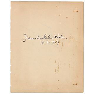 Jawaharlal Nehru Signature