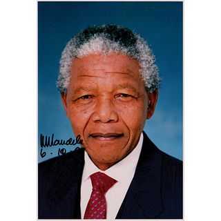 Nelson Mandela Signed Photograph