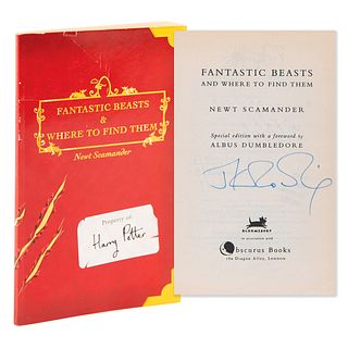 J. K. Rowling Signed Book - Fantastic Beasts