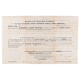 Andrew Jackson Document Signed as President