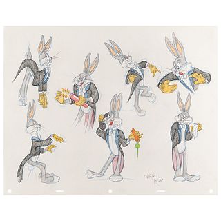 Bugs Bunny original model sheet drawing by Virgil Ross