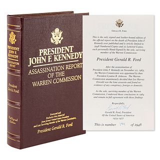 Gerald Ford Signed Limited Edition Book - President John F. Kennedy: Assassination Report of the Warren Commission