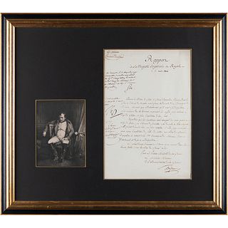 Napoleon Signed Military Commission