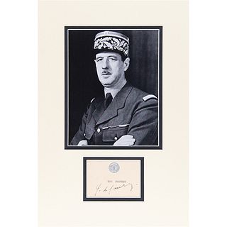 Charles de Gaulle Signature