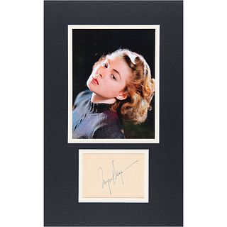 Ingrid Bergman Signature