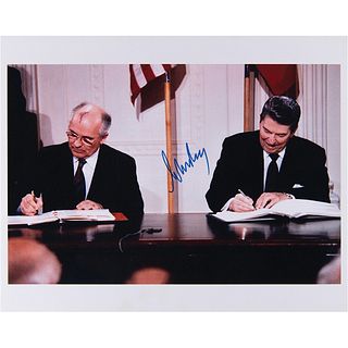 Mikhail Gorbachev Oversized Signed Photograph