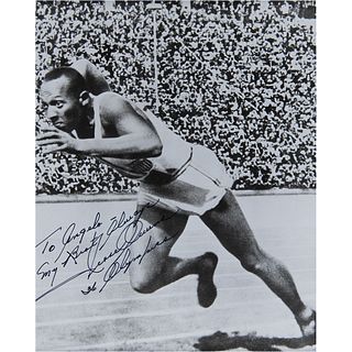 Jesse Owens Signed Photograph