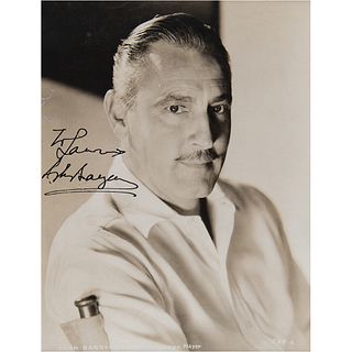 John Barrymore Signed Photograph