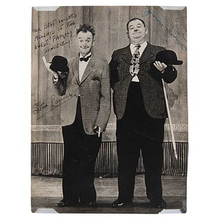 Laurel and Hardy Signed Photograph