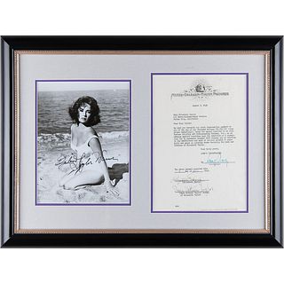 Elizabeth Taylor Document Signed