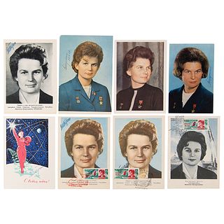 Valentina Tereshkova (8) Signed Postcard Photos