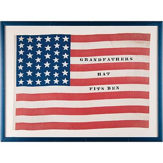 Benjamin Harrison: 39-Star American Flag from 1892 Campaign