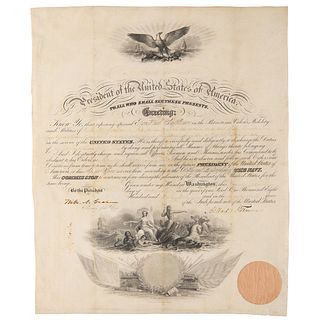 Millard Fillmore Document Signed as President