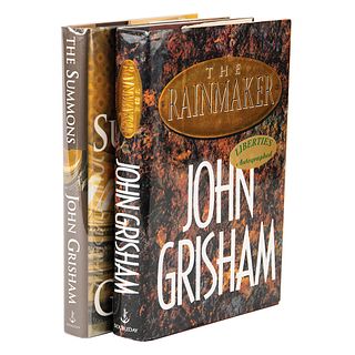 John Grisham (2) Signed First Edition Books - The Rainmaker and The Summons