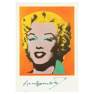 Andy Warhol Signed &#39;Marilyn Monroe&#39; Postcard