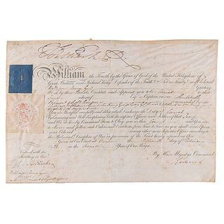 King William IV Document Signed