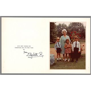 Elizabeth, Queen Mother Signed Christmas Card