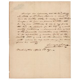 James K. Polk Autograph Letter Signed as President
