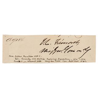 John C. Fremont Signature