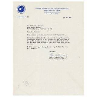 Alan Shepard Typed Letter Signed - Remarking on the Deaths of Elliot See and Charles Bassett