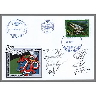SpaceX Dragon CRS-28 Flown Cover Signed by (7)