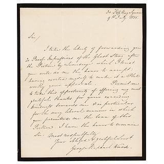 George Raphael Ward Autograph Letter Signed
