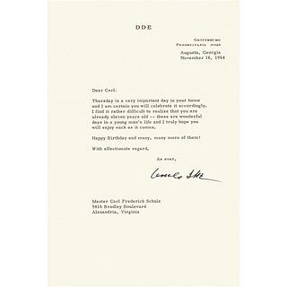 Dwight D. Eisenhower Typed Letter Signed as "Uncle Ike"